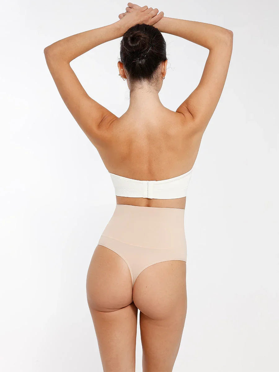 Seamless Strapless Wireless Breast Support Bra with Removable Cup Pad -