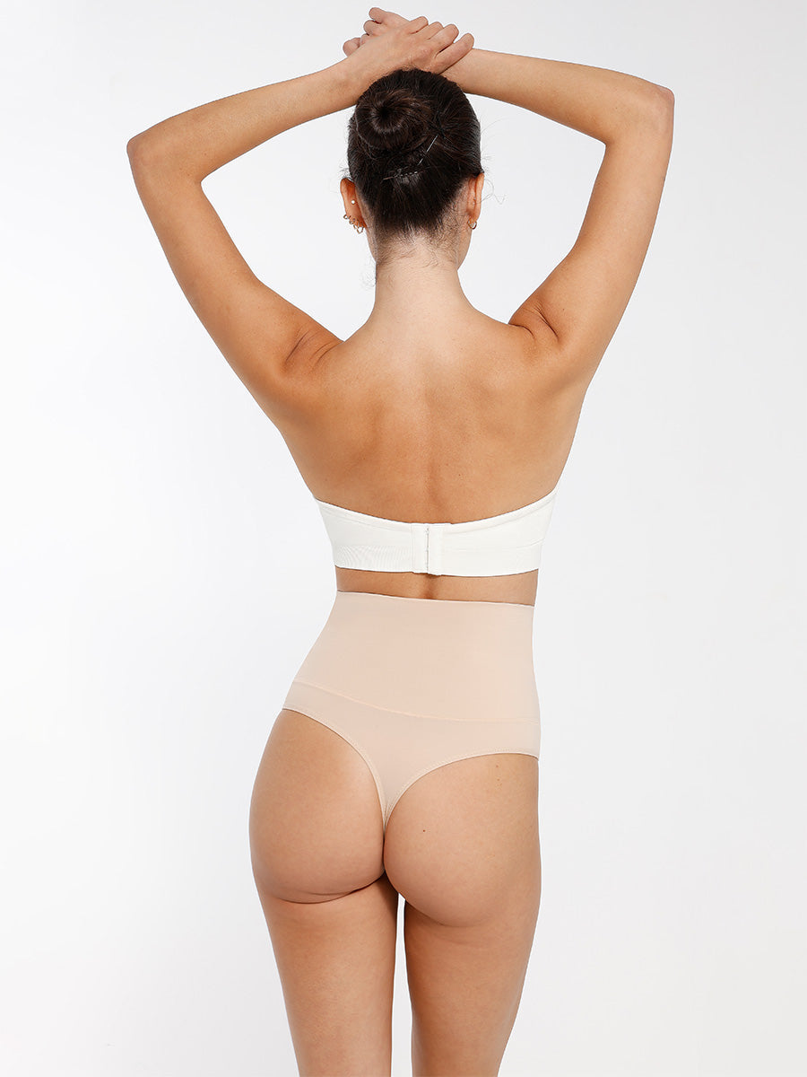 Seamless Strapless Wireless Breast Support Bra with Removable Cup Pad