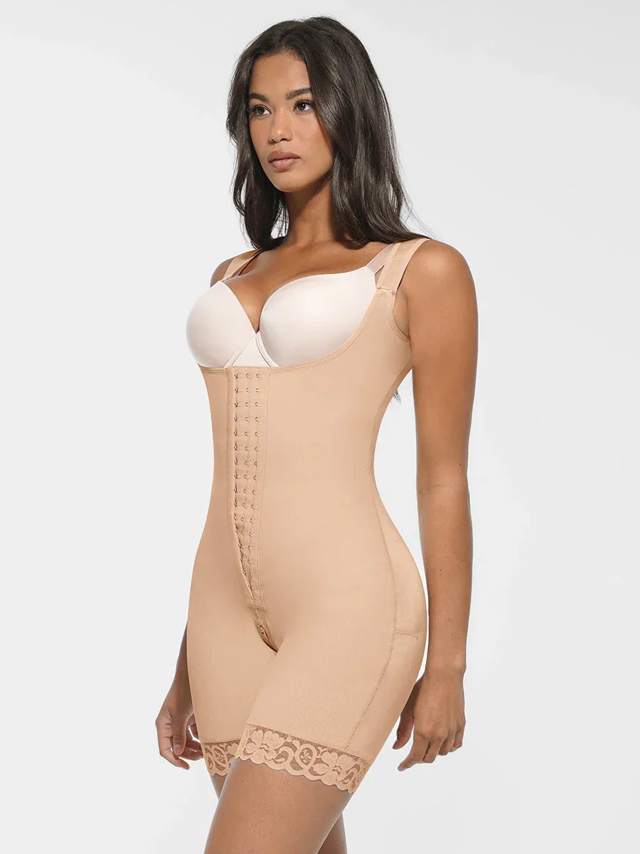 Post-Op Body Shaper with U-Shaped Bust & Butt Lift Support -