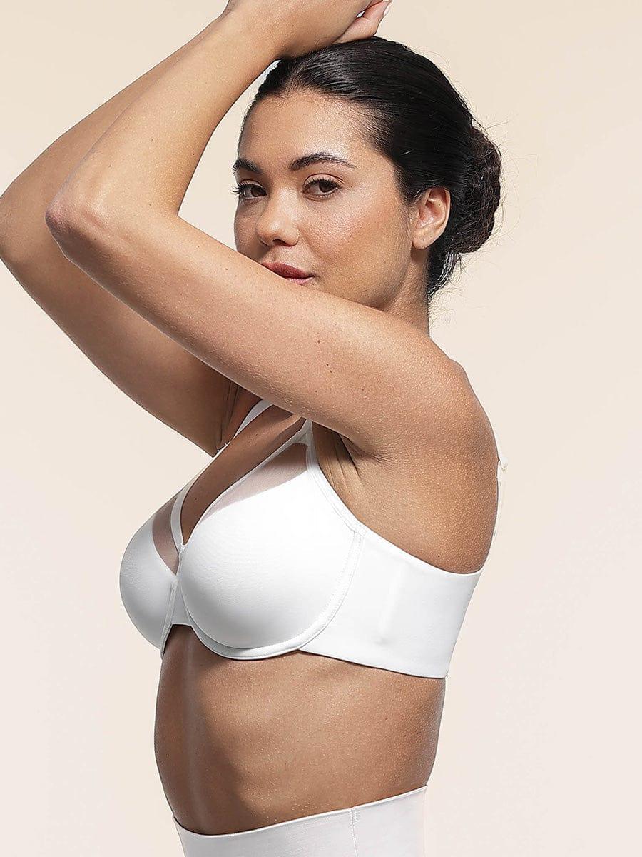 Sexy Mesh Full Coverage Unlined Underwire Bra with Adjustable Straps -