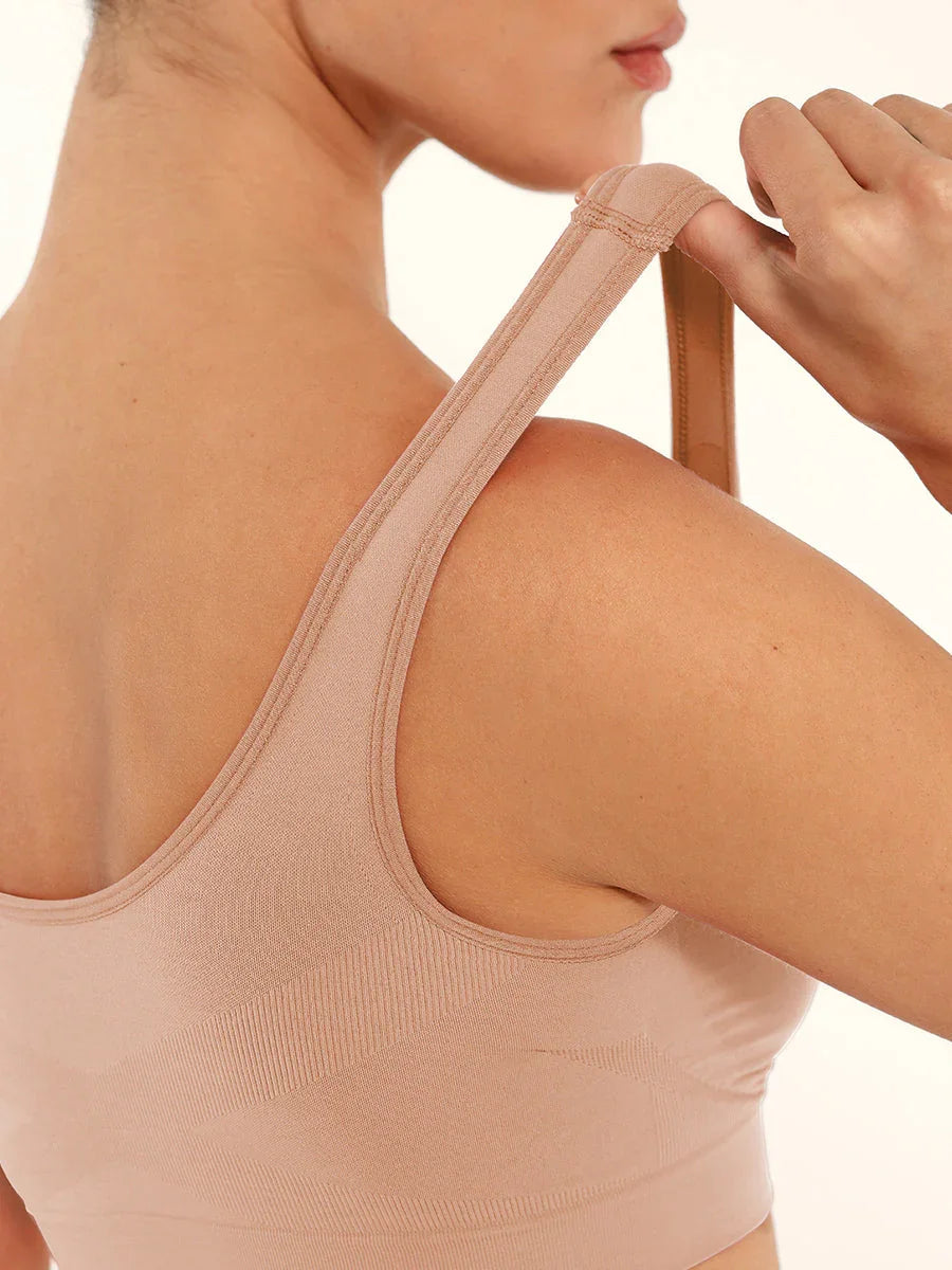 Seamless Shaping Bust Support Wider Back Bra -