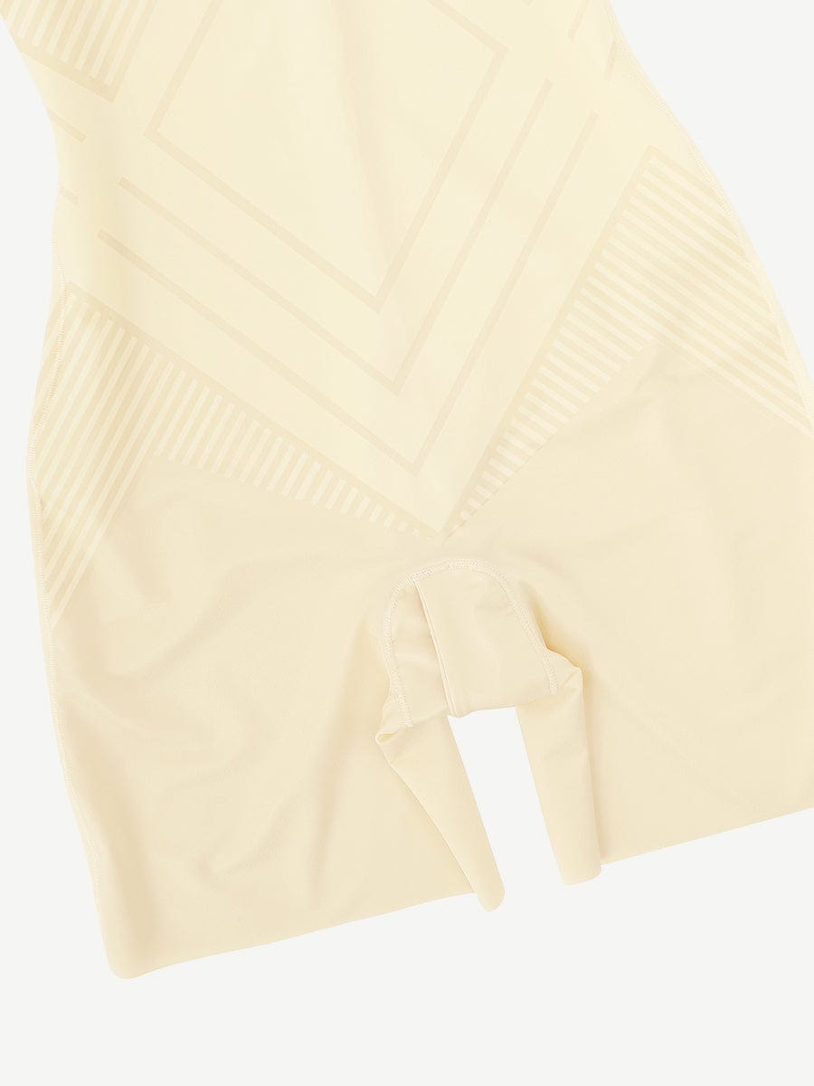 Wholesale Liquid Spandex Open-Bust Mid-Thigh Shaping Boyshort Bodysuit