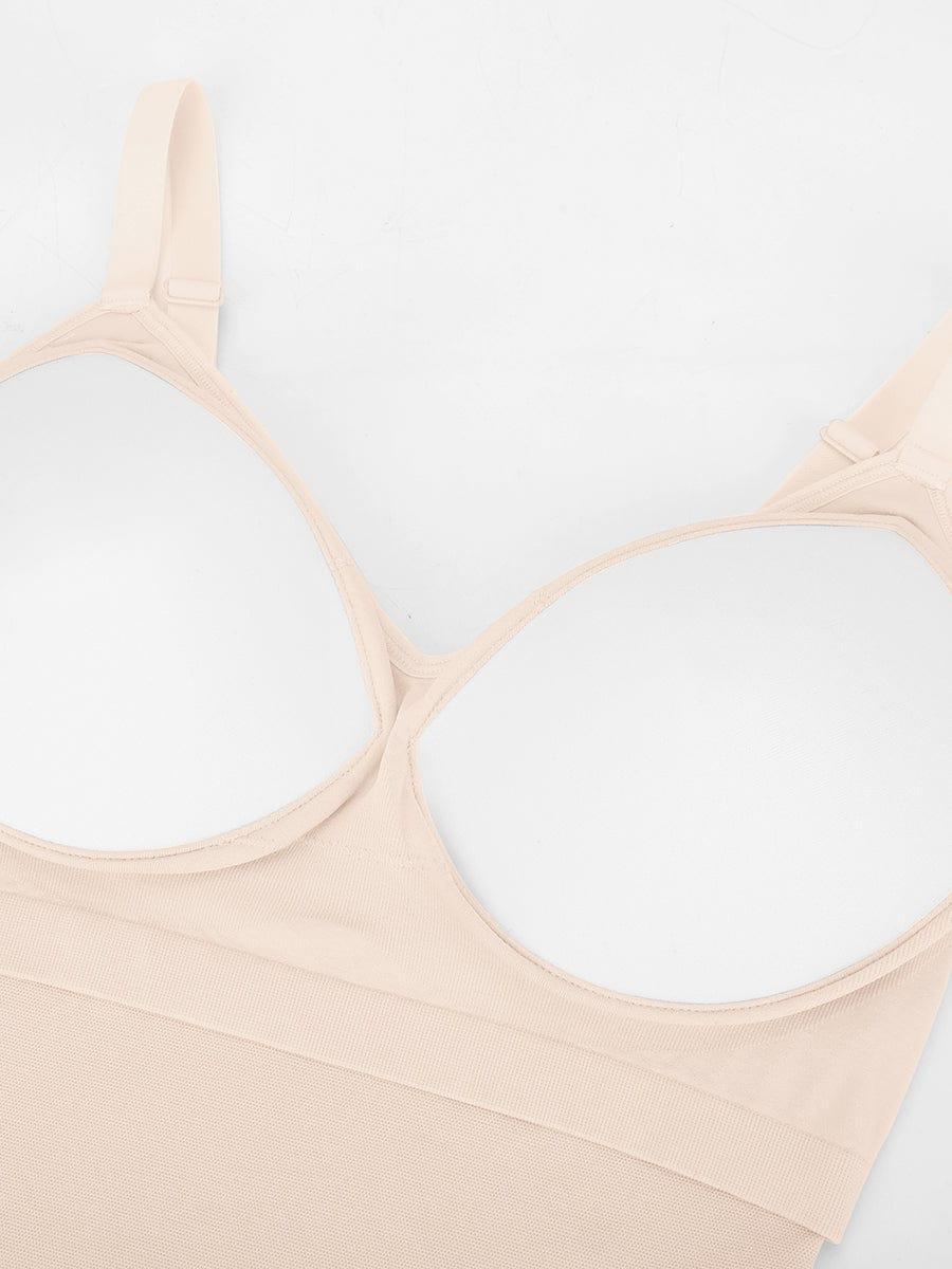 Seamless Thong Bodysuit with Built-In Bra & Tummy Control -