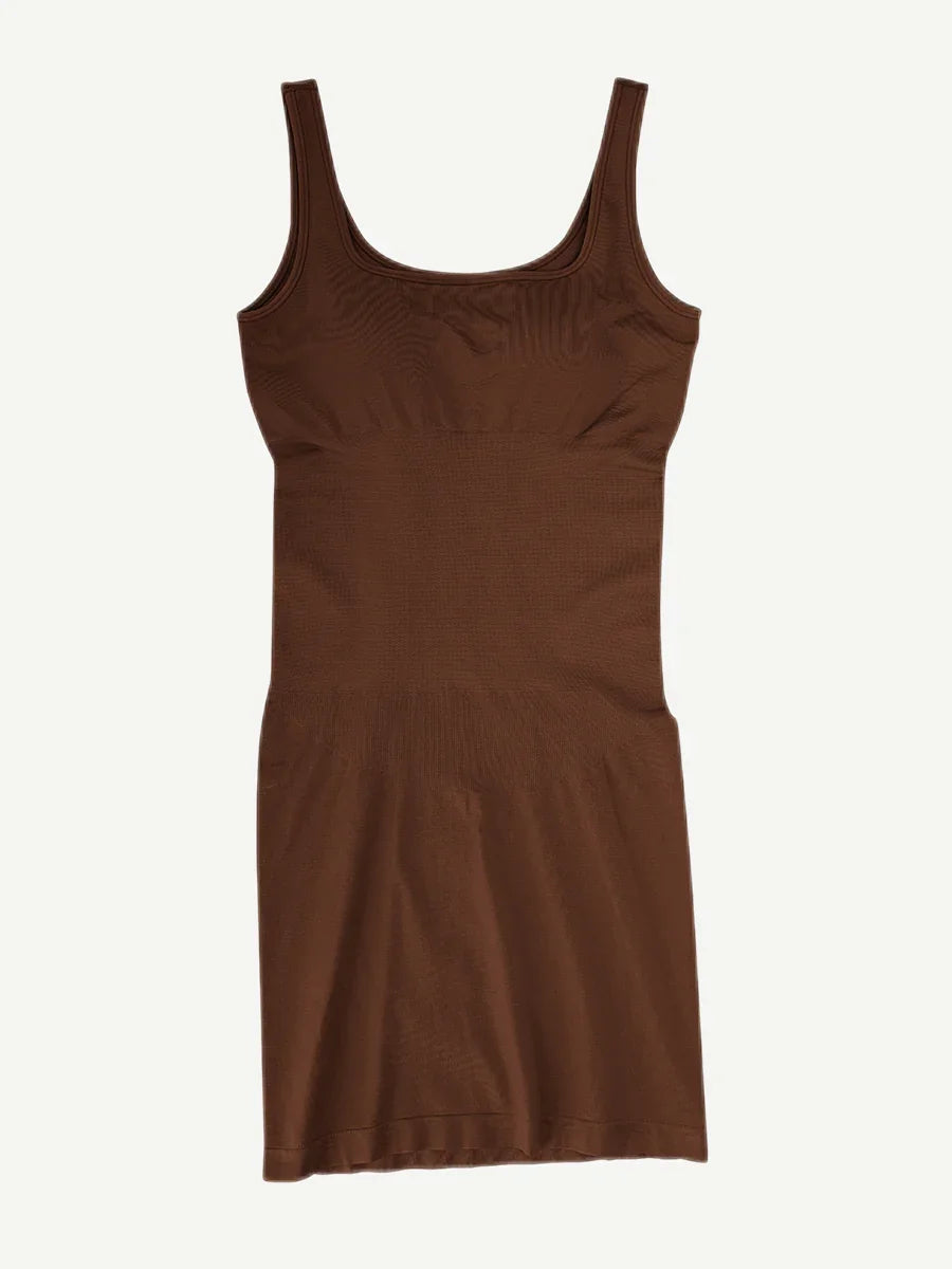 Square-neck Shaper Snatched Seamless Dress -