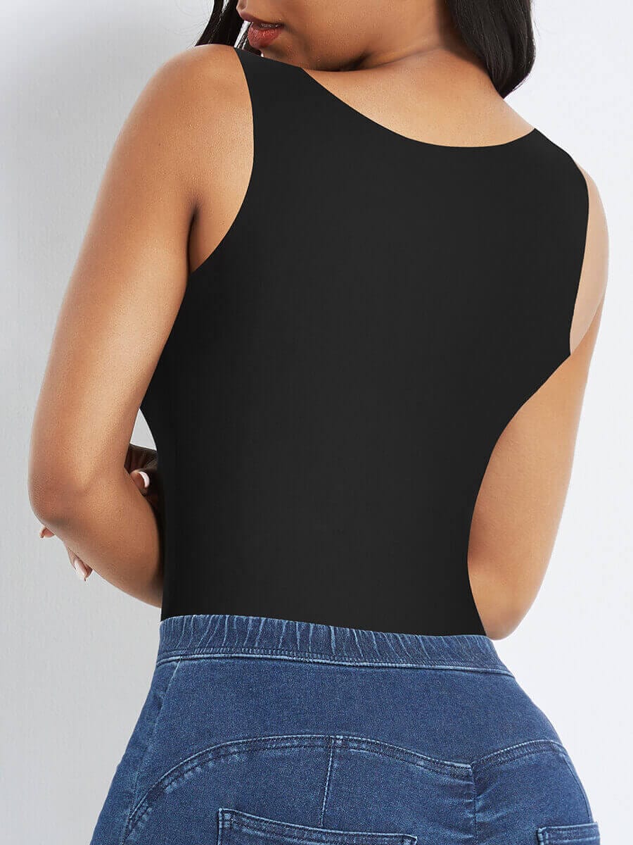 Wholesale Fake Two-piece Traceless Tummy Control Onesie