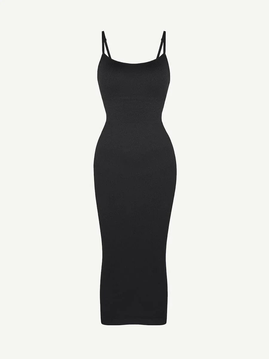 Eco-friendly Seamless 360° Waist Control Midi Shaping Dress -