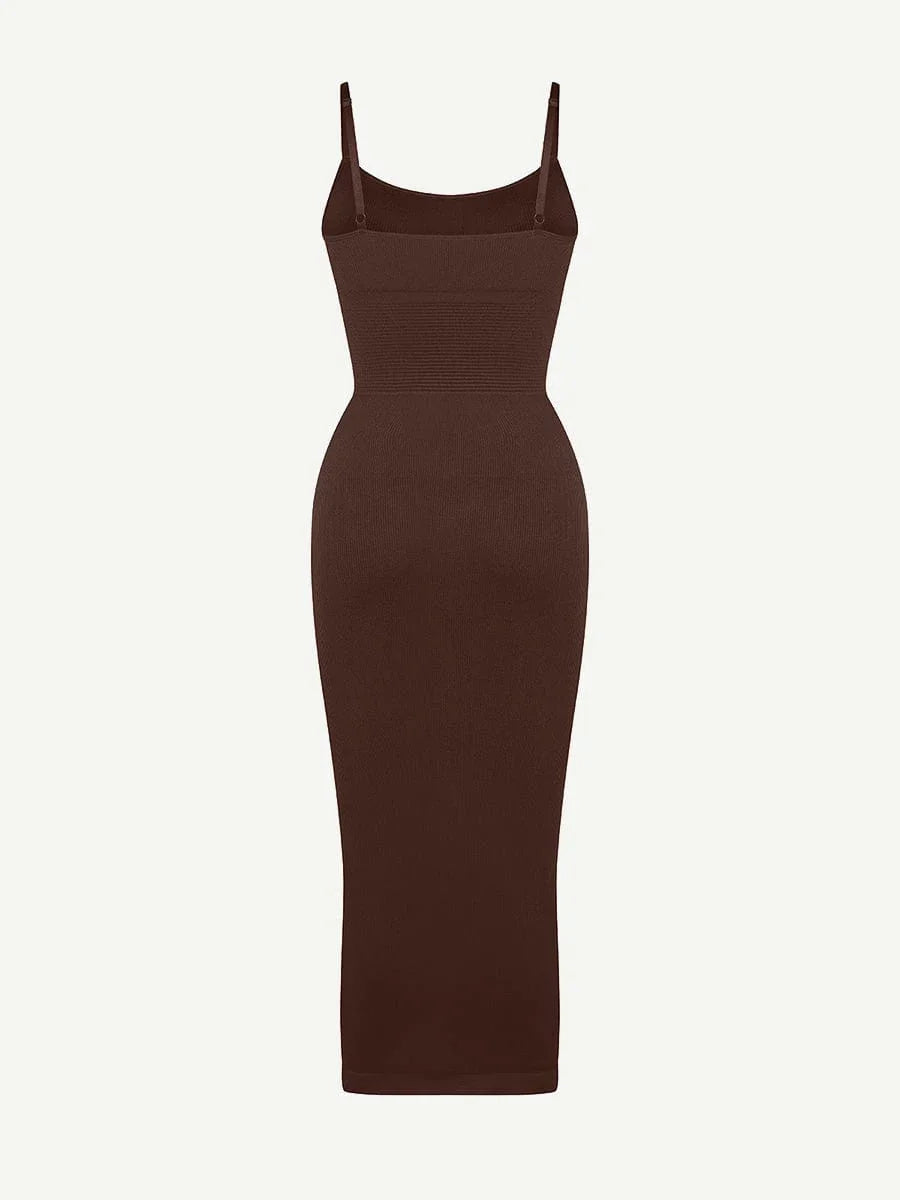 Eco-friendly Seamless 360° Waist Control Midi Shaping Dress -