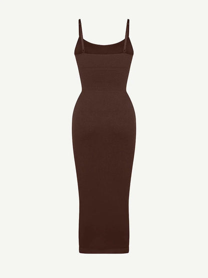 Eco-friendly Seamless 360° Waist Control Midi Shaping Dress -