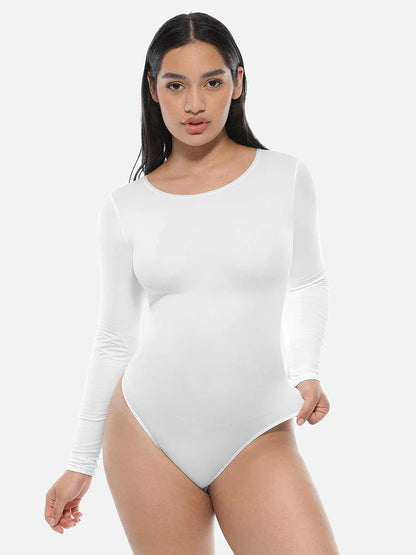 Wholesale Seamless Bodysuit Long Sleeve Slim Corset Shapewear Bodysuit -