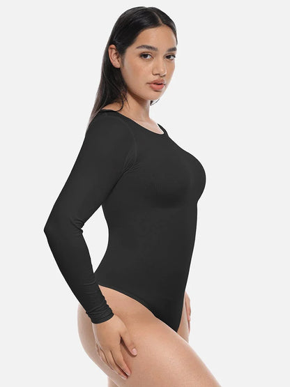 Wholesale Seamless Bodysuit Long Sleeve Slim Corset Shapewear Bodysuit -