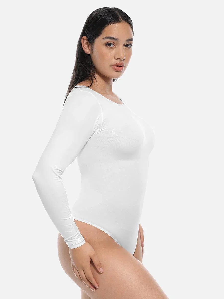 Wholesale Seamless Bodysuit Long Sleeve Slim Corset Shapewear Bodysuit -