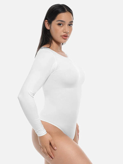 Wholesale Seamless Bodysuit Long Sleeve Slim Corset Shapewear Bodysuit -