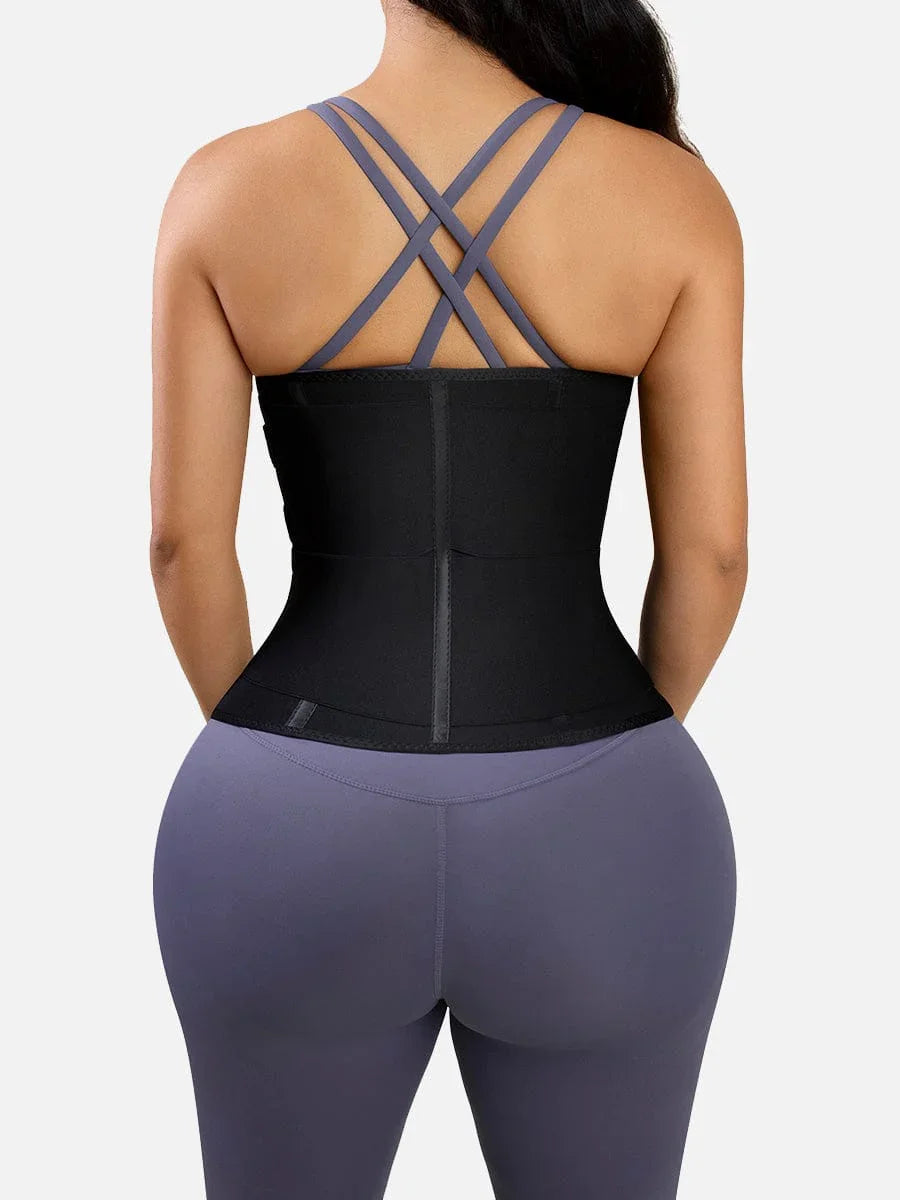 Wholesale Steel Boned Tummy Control Waist Trainer with Double Belts -