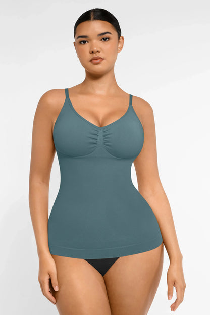 Seamless Bust Support Waist and Abdomen Control Shape Tank Top -