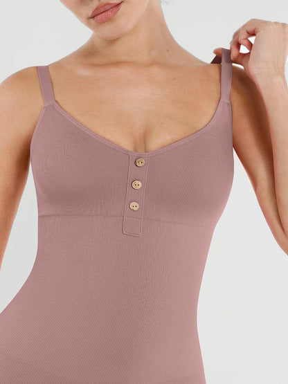 Seamless Bust Support Waist and Abdomen Shaping Butt Lifting Jumpsuit -