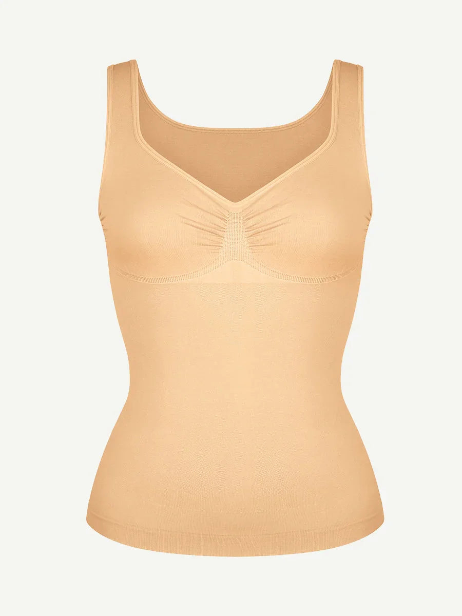 Seamless Bust Support Waist & Abdomen Control Shape Tank Top -