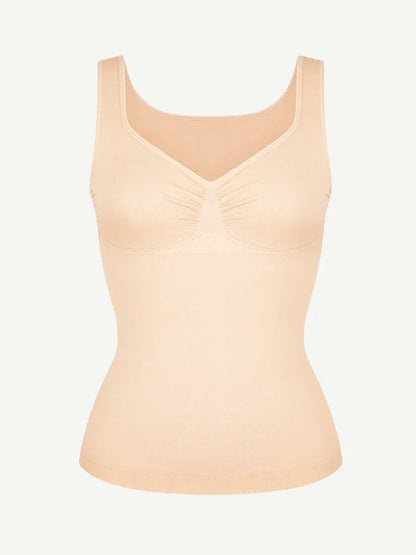Seamless Bust Support Waist & Abdomen Control Shape Tank Top -