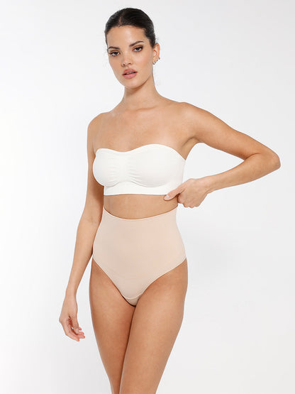 Seamless Strapless Wireless Breast Support Bra with Removable Cup Pad