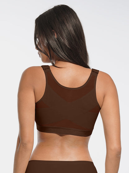Full Coverage Wireless No Padding Smooth Back & Side Support Postpartum  Bra
