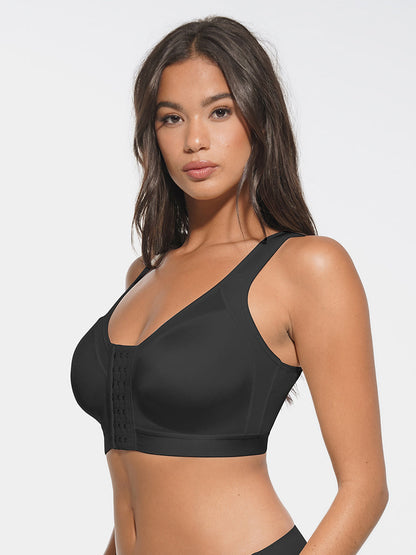 Full Coverage Wireless No Padding Smooth Back & Side Support Postpartum  Bra