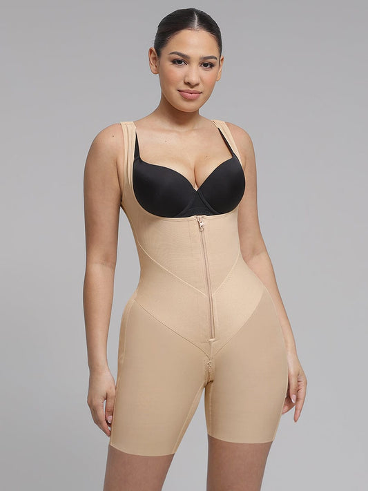 Postpartum Full Body Shapewear – U-Neck Chest Lift, Waist Control & Peach Butt Enhancer