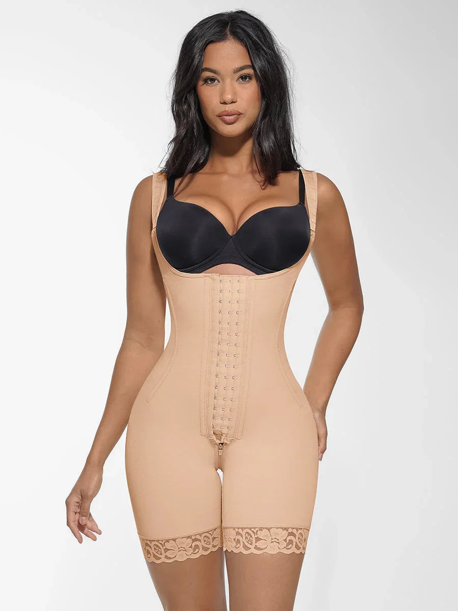 Postpartum Shapewear with U-Shaped Chest & 7 Steel Bones -