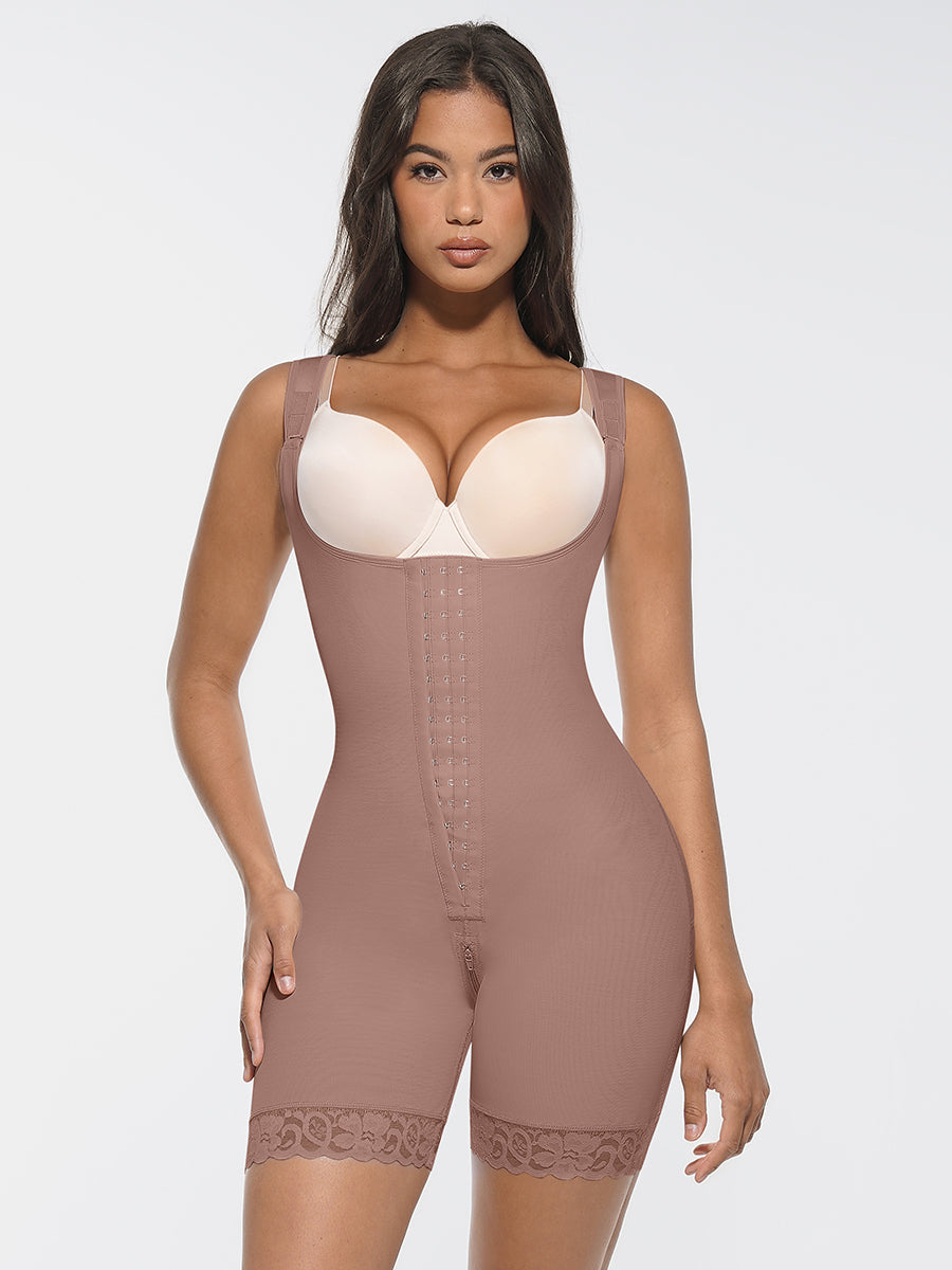 Post-Op Body Shaper with U-Shaped Bust & Butt Lift Support