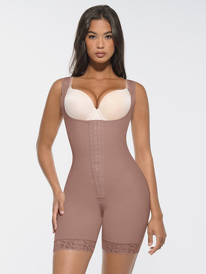 Post-Op Body Shaper with U-Shaped Bust & Butt Lift Support