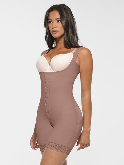 Post-Op Body Shaper with U-Shaped Bust & Butt Lift Support