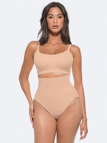 High Elastic Waist and Abdomen Antibacterial Buttocks Panties -