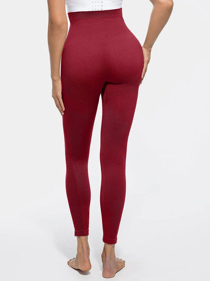 High Waisted Seamless Sculpting Slim Fit Anti Slip Shaping Leggings -
