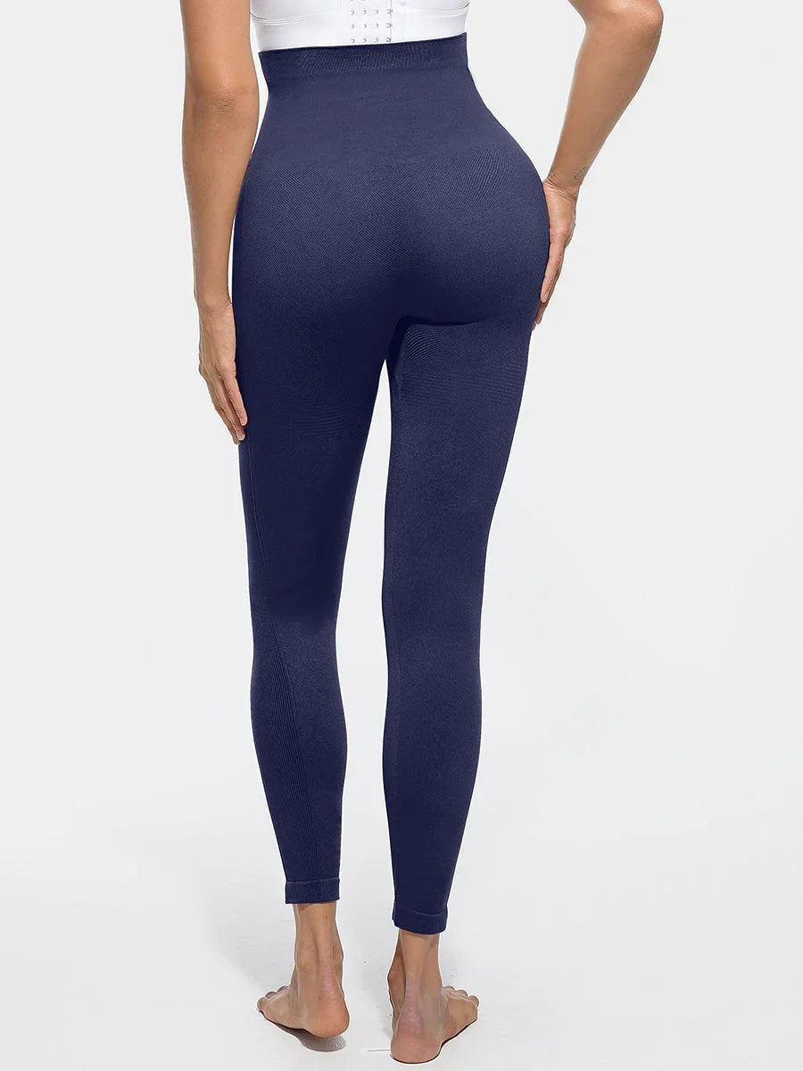 High Waisted Seamless Sculpting Slim Fit Anti Slip Shaping Leggings -