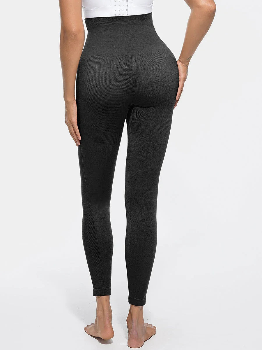 High Waisted Seamless Sculpting Slim Fit Anti Slip Shaping Leggings -