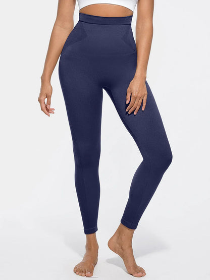 High Waisted Seamless Sculpting Slim Fit Anti Slip Shaping Leggings -