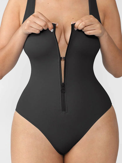 Tummy Control Waist Shaping One Piece Swimsuit for Women – Slimming Panty Bathing Suit Sculpting Swimwear -