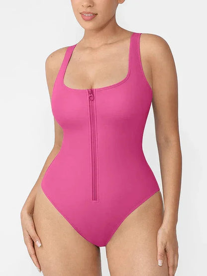 Tummy Control Waist Shaping One Piece Swimsuit for Women – Slimming Panty Bathing Suit Sculpting Swimwear -