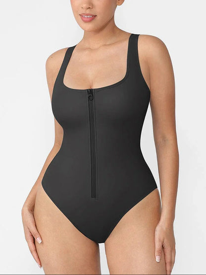 Tummy Control Waist Shaping One Piece Swimsuit for Women – Slimming Panty Bathing Suit Sculpting Swimwear -