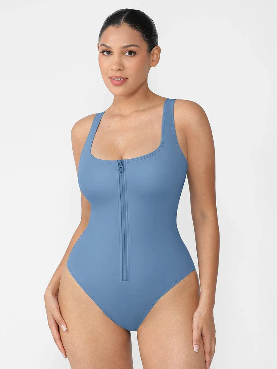 Tummy Control Waist Shaping One Piece Swimsuit for Women – Slimming Panty Bathing Suit Sculpting Swimwear -