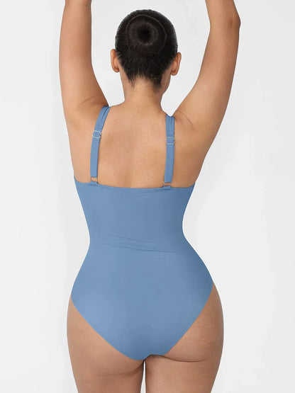 Tummy Control Waist Shaping One Piece Swimsuit for Women – Slimming Panty Bathing Suit Sculpting Swimwear -