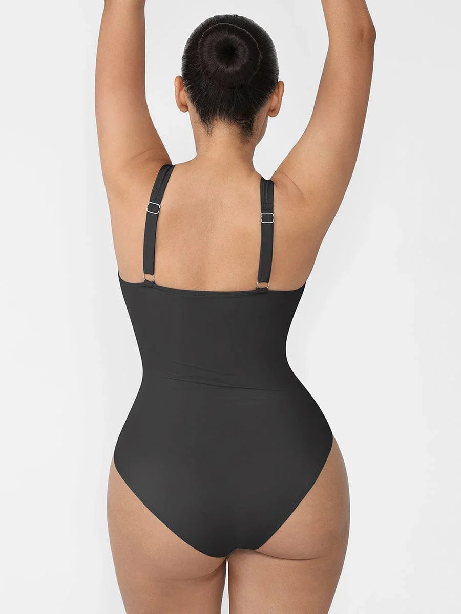Tummy Control Waist Shaping One Piece Swimsuit for Women – Slimming Panty Bathing Suit Sculpting Swimwear -