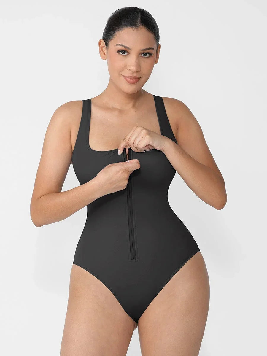 Tummy Control Waist Shaping One Piece Swimsuit for Women – Slimming Panty Bathing Suit Sculpting Swimwear -