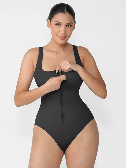 Tummy Control Waist Shaping One Piece Swimsuit for Women – Slimming Panty Bathing Suit Sculpting Swimwear -