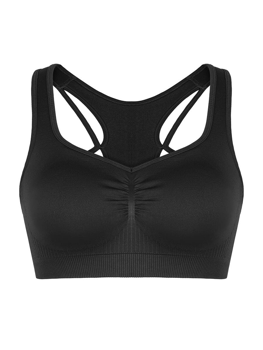 Seamless Racerback Support Sports Bra