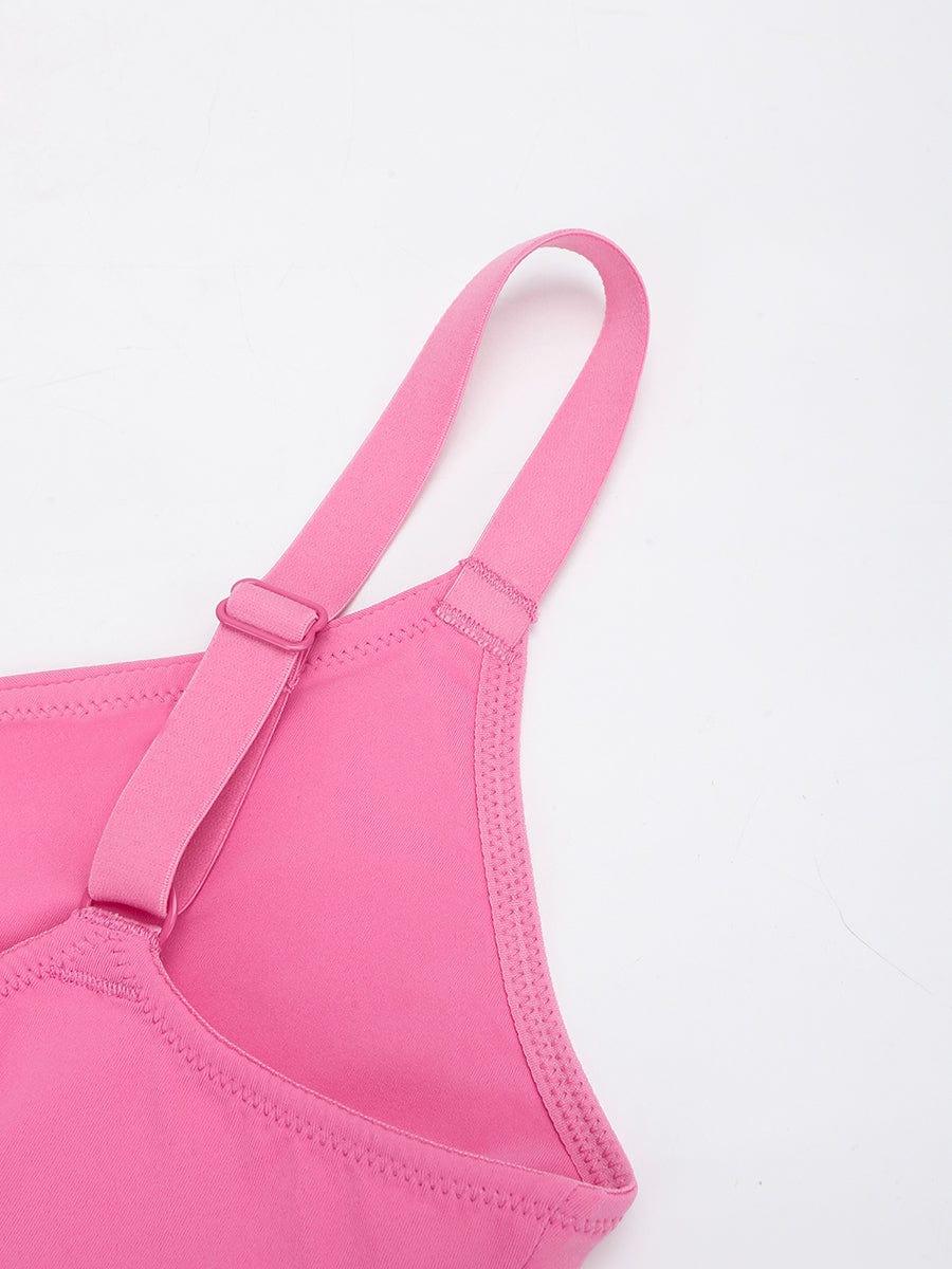 Wholesale Seamless Comfort Underarm Smoothing V-Neck Bralette with Adjustable Straps -