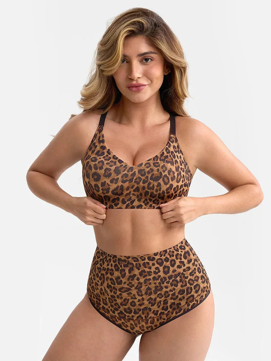 Wholesale Seamless Comfort Underarm Smoothing V-Neck Bralette with Adjustable Straps -