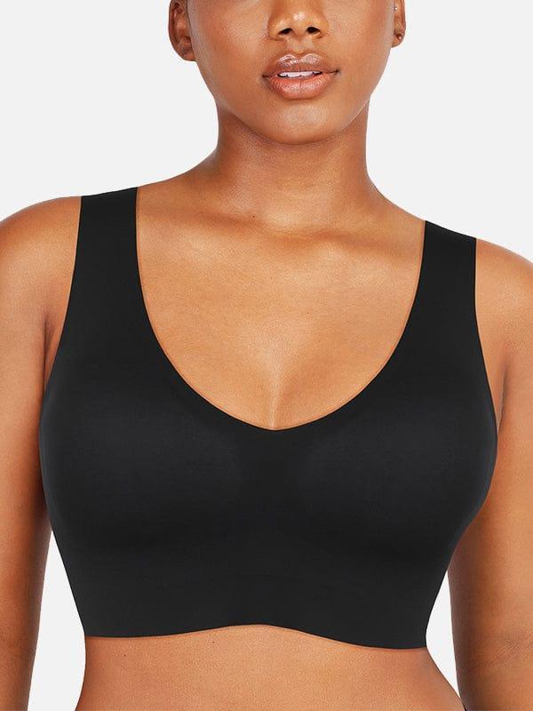 Wholesale Fitted V-Neck Seamless Bra Tank Top -