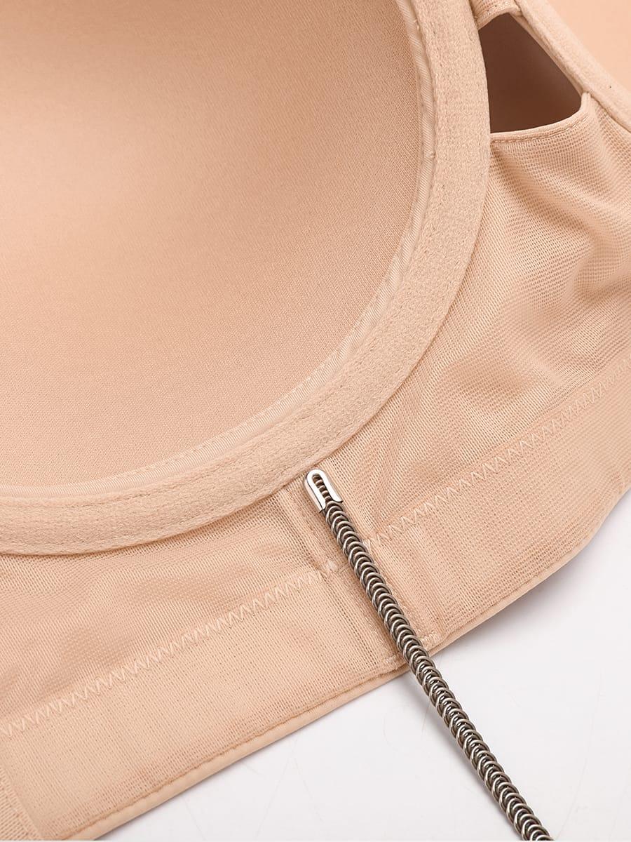 Strapless Half Cup Underwire Bra Wide Back Strong Support Everyday Wear -