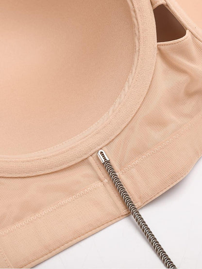 Strapless Half Cup Underwire Bra Wide Back Strong Support Everyday Wear -
