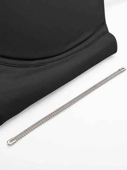 Strapless Half Cup Underwire Bra Wide Back Strong Support Everyday Wear -