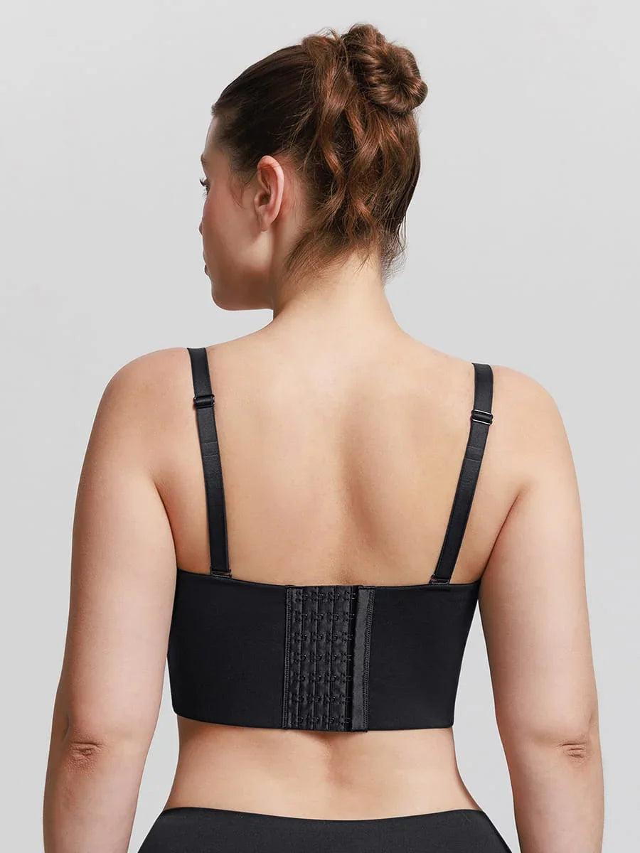 Strapless Half Cup Underwire Bra Wide Back Strong Support Everyday Wear -